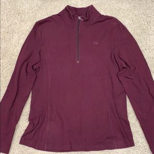 Gap burgundy 1/4 zip.  Size Large.